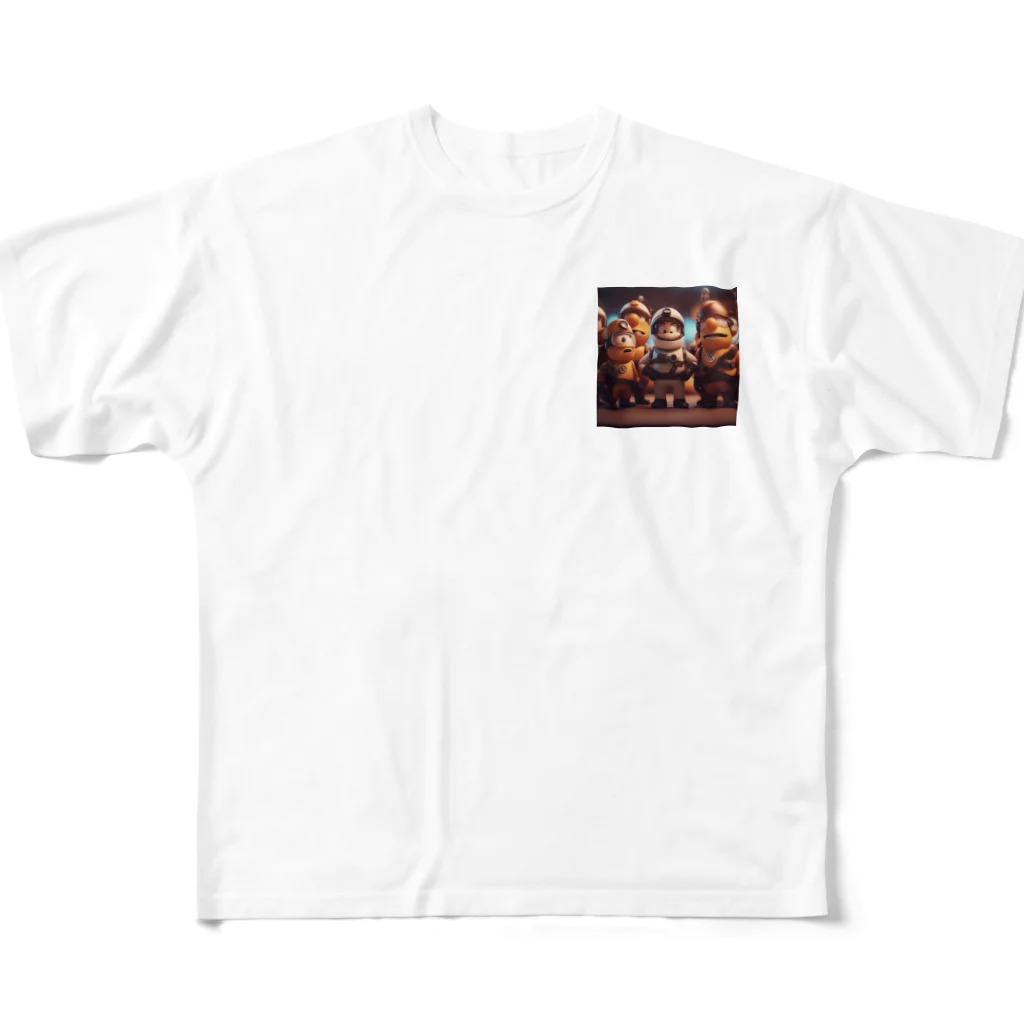 decogoriraの仲間の絆 All-Over Print T-Shirt