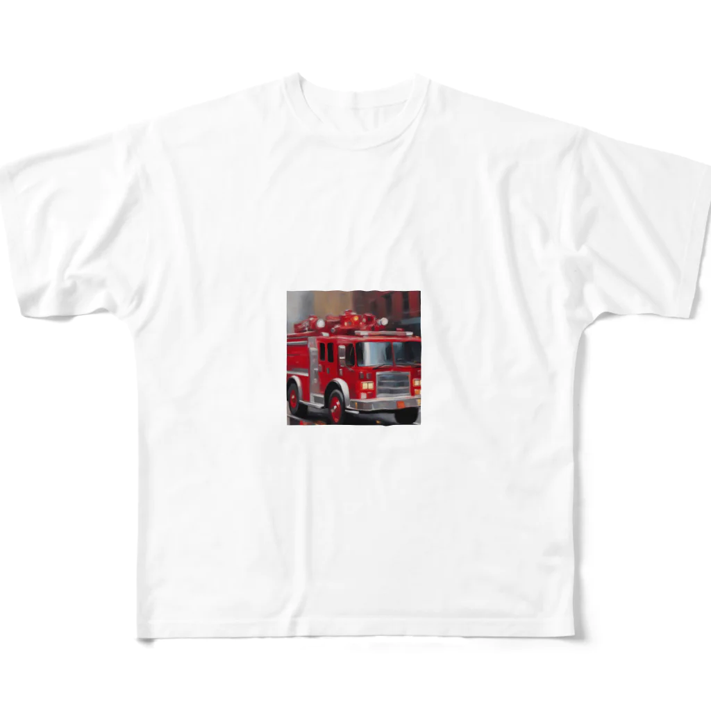 kokokokonoの消防車 フルグラフィックTシャツ