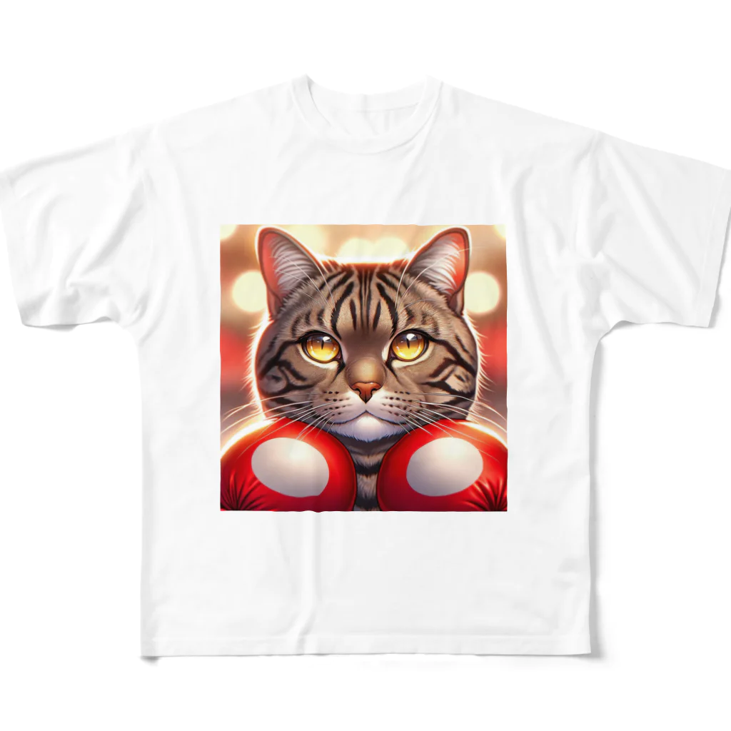 Super__Catのファイトキャット フルグラフィックTシャツ