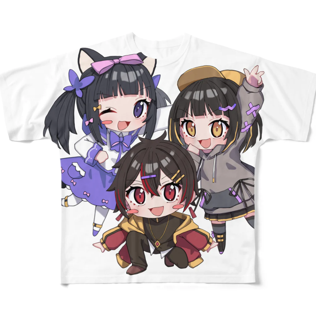 ばーんさんち公式オンラインショップのばーんさんち公式アイコングッズ フルグラフィックTシャツ