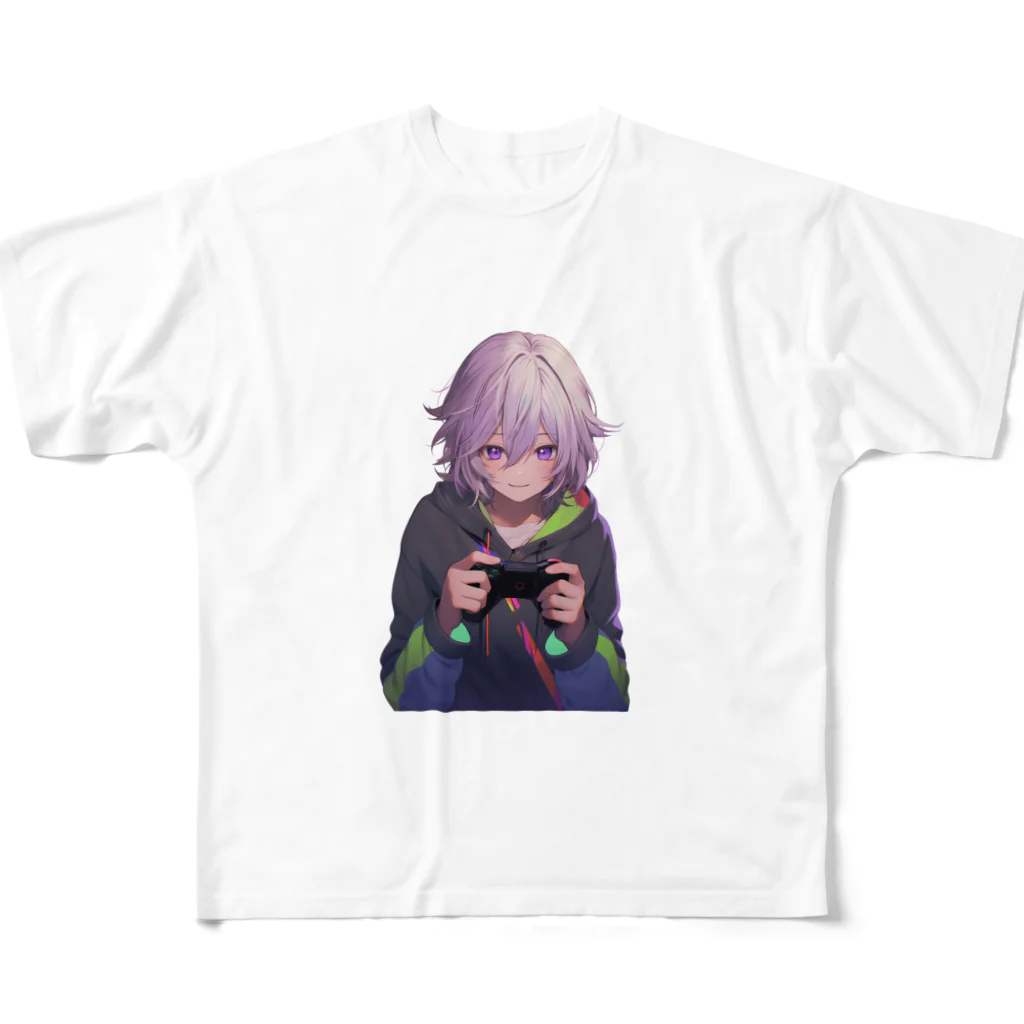 AICreaterのゲーミングBoy No.1 フルグラフィックTシャツ