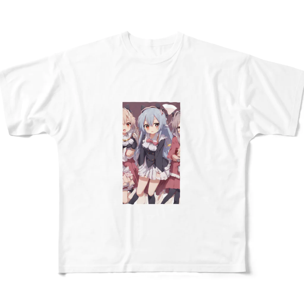 イマジネーション・ファクトリーのツンデレちゃん妹達 All-Over Print T-Shirt