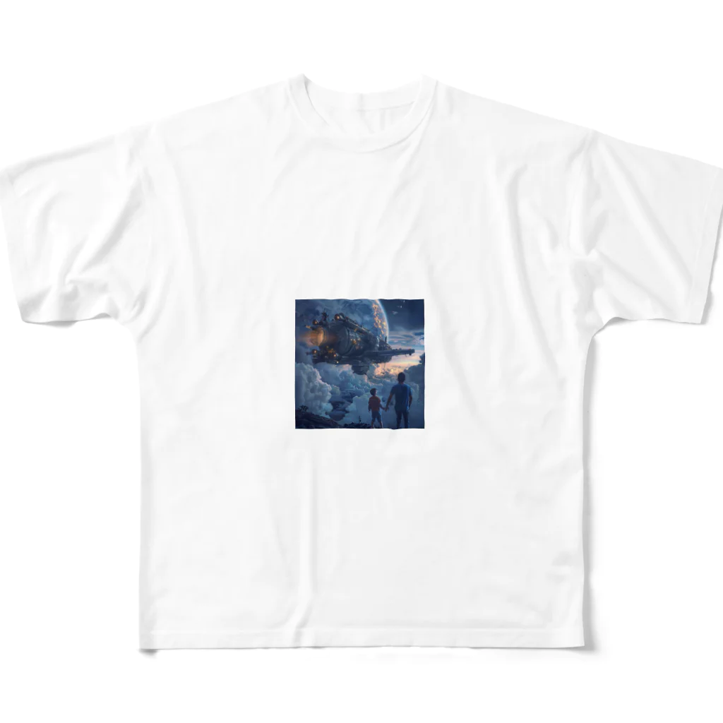 AQUAMETAVERSEの未確認飛行物体　なでしこ1478 All-Over Print T-Shirt