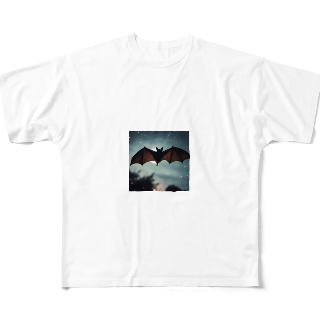 namuhatimanの空を飛ぶコウモリ All-Over Print T-Shirt