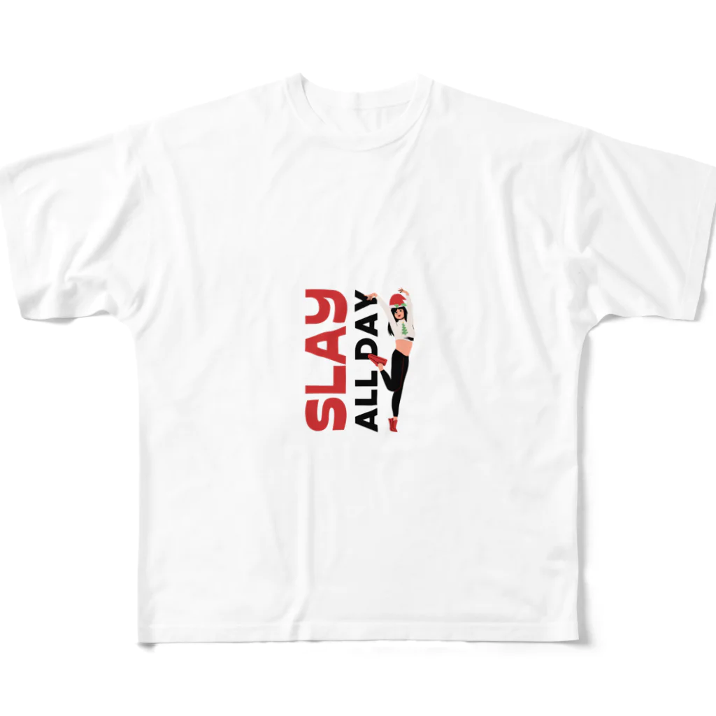 Persona-TechのSLAY ALL DAY フルグラフィックTシャツ