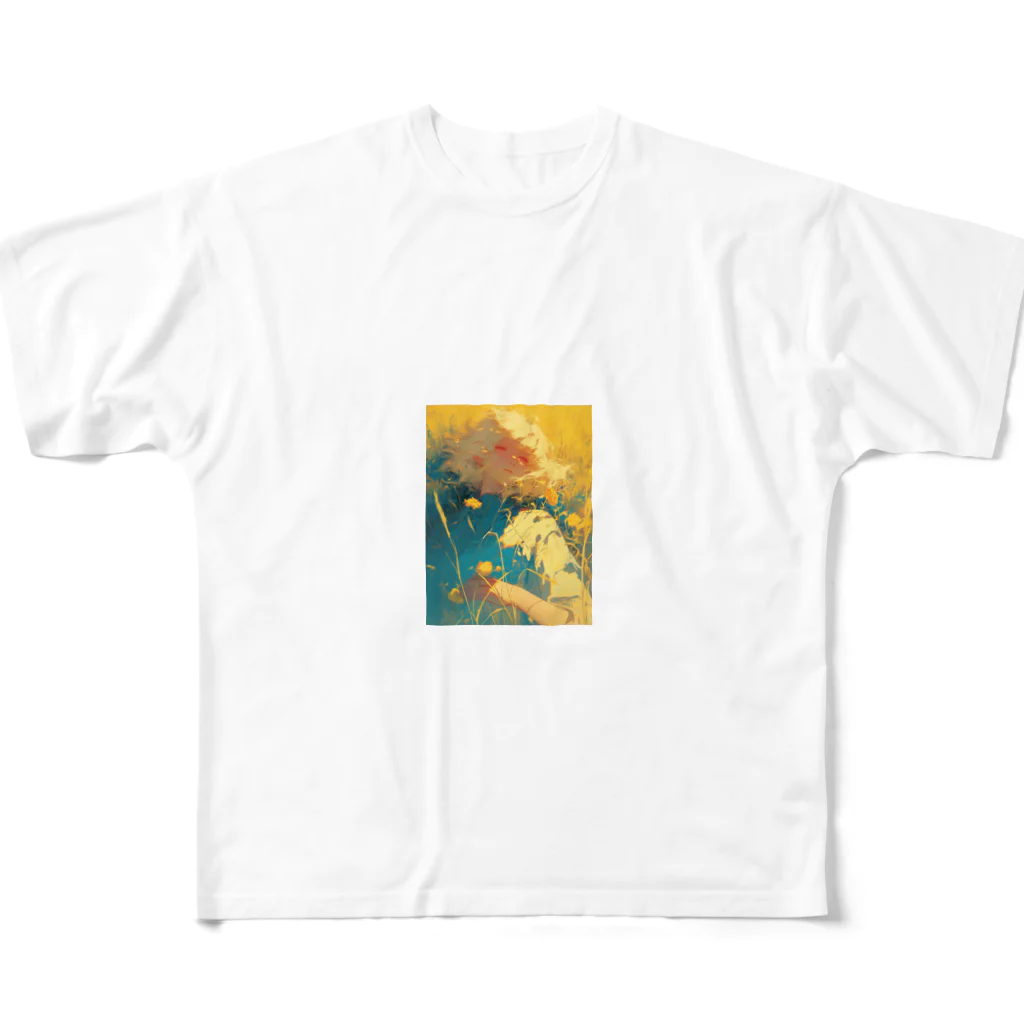 AQUAMETAVERSEの昼寝　なでしこ1478 フルグラフィックTシャツ