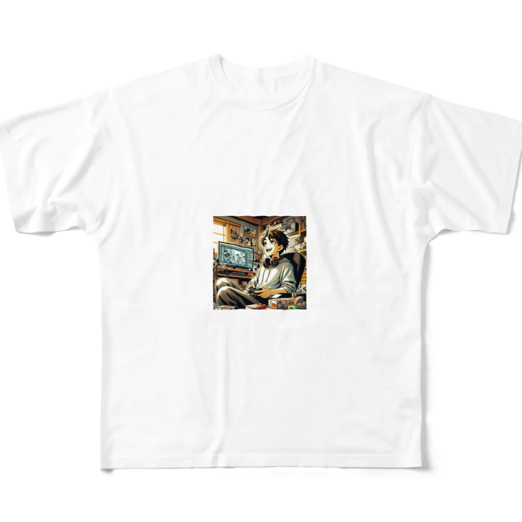 Jindyblogの働いたら負け（充実） All-Over Print T-Shirt