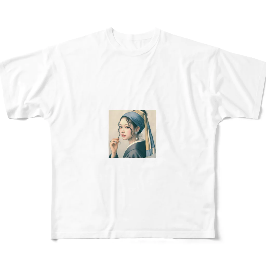 dai-gooutのJapanese Girl All-Over Print T-Shirt