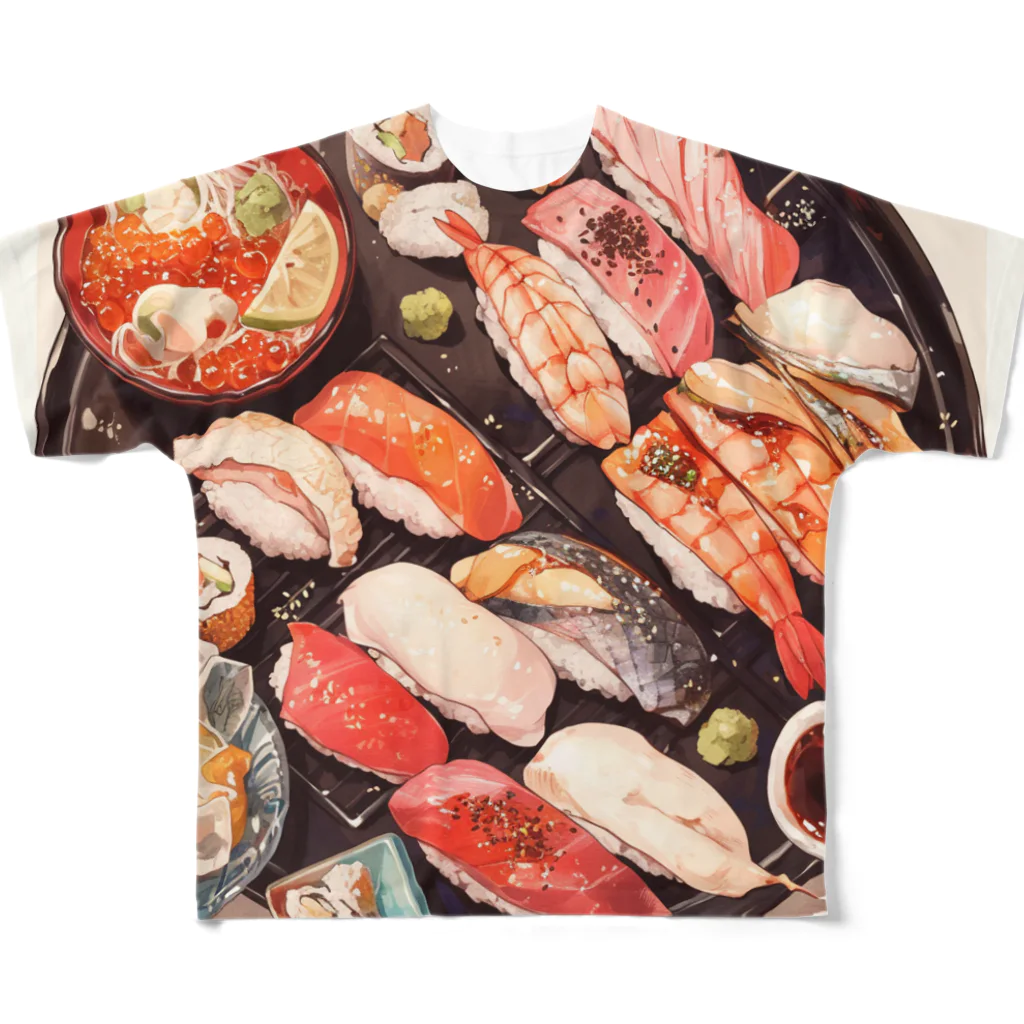 AQUAMETAVERSEの寿司 Marsa 106 フルグラフィックTシャツ