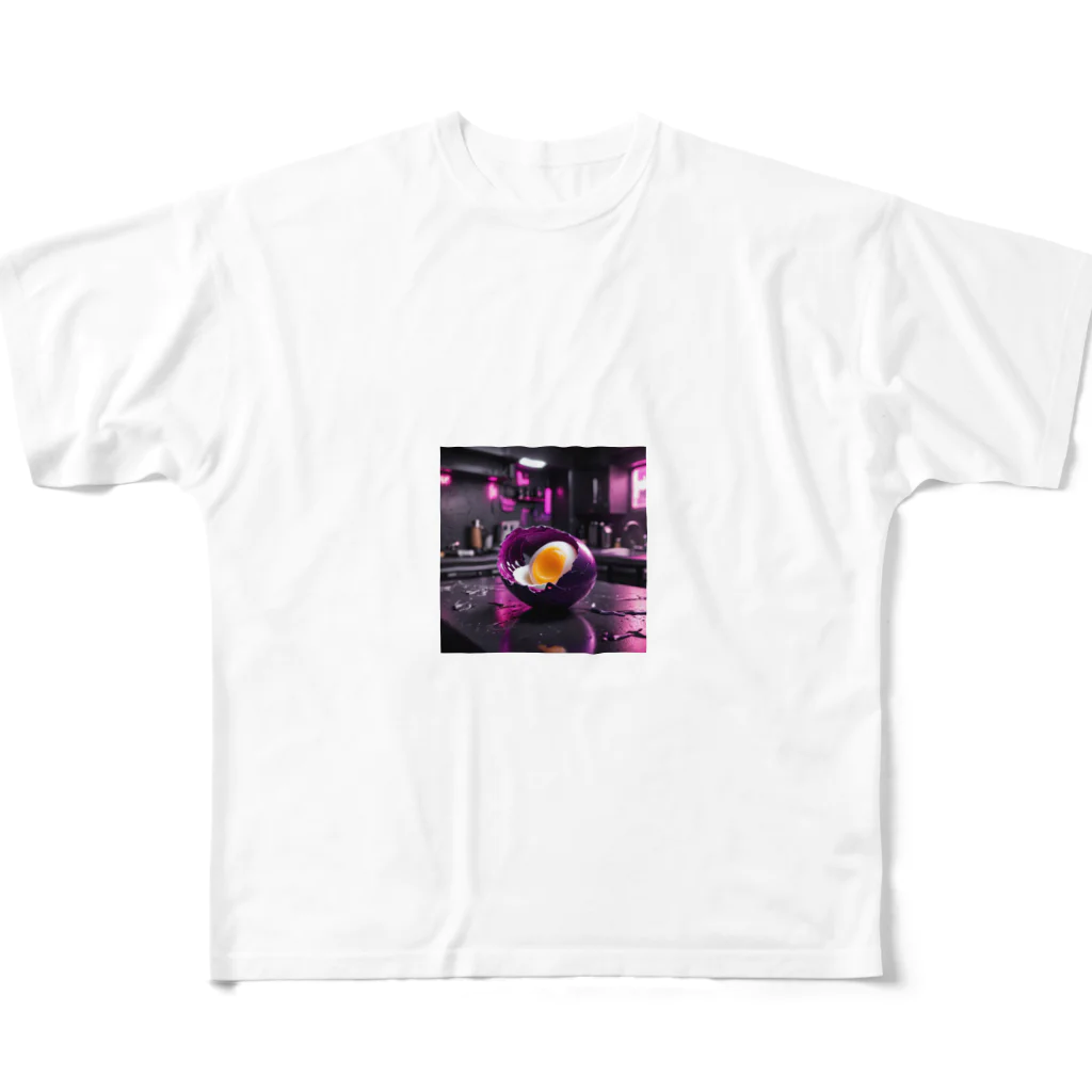 エイリアンストアの宇宙人が作ったゆで卵 All-Over Print T-Shirt