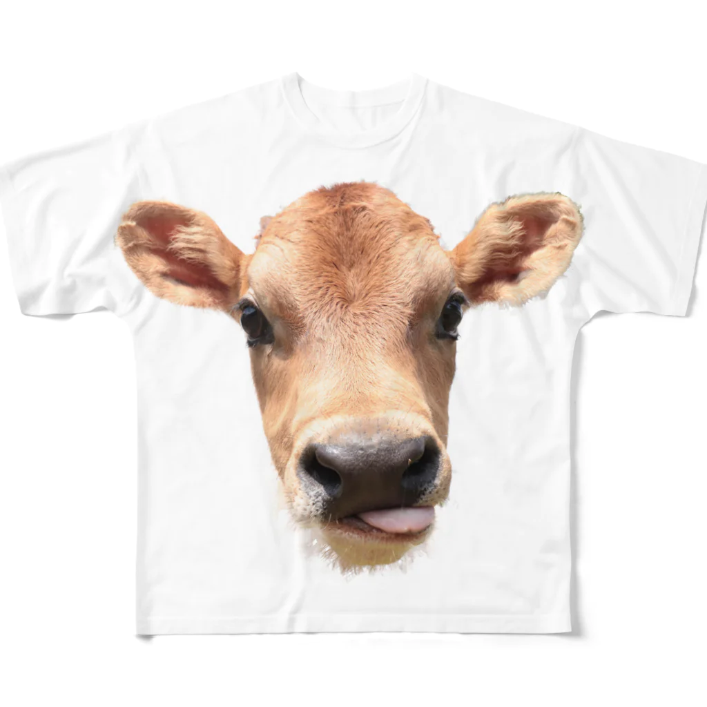 TAKAYUKI のジャージー仔牛 フルグラフィックTシャツ