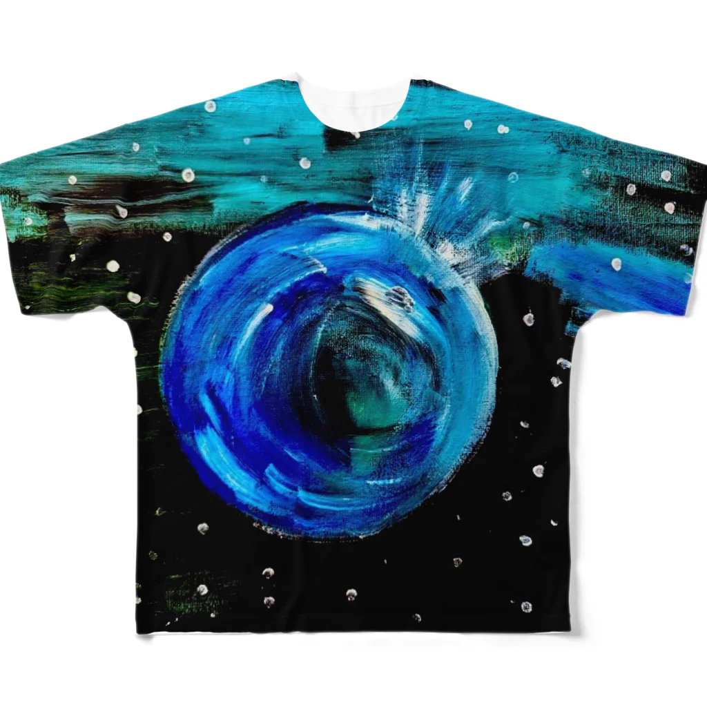 MiMiの絵日記のEarth All-Over Print T-Shirt