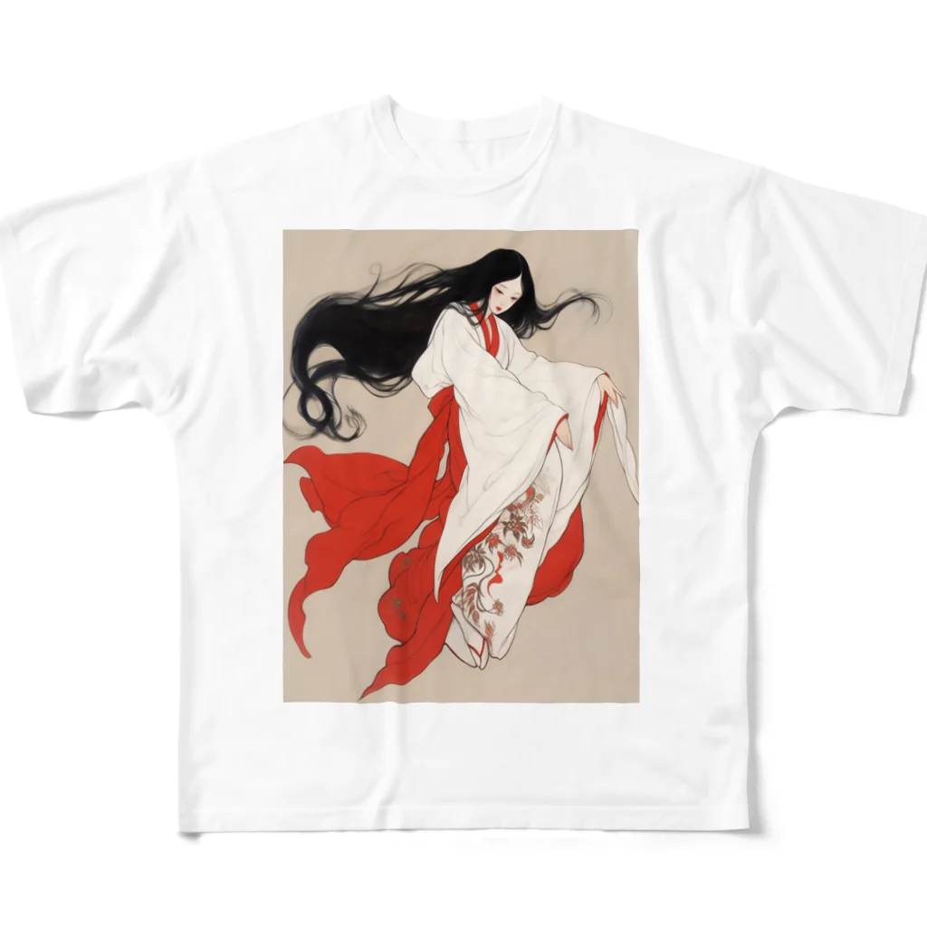 AQUAMETAVERSEの紫式部　なでしこ1478 All-Over Print T-Shirt