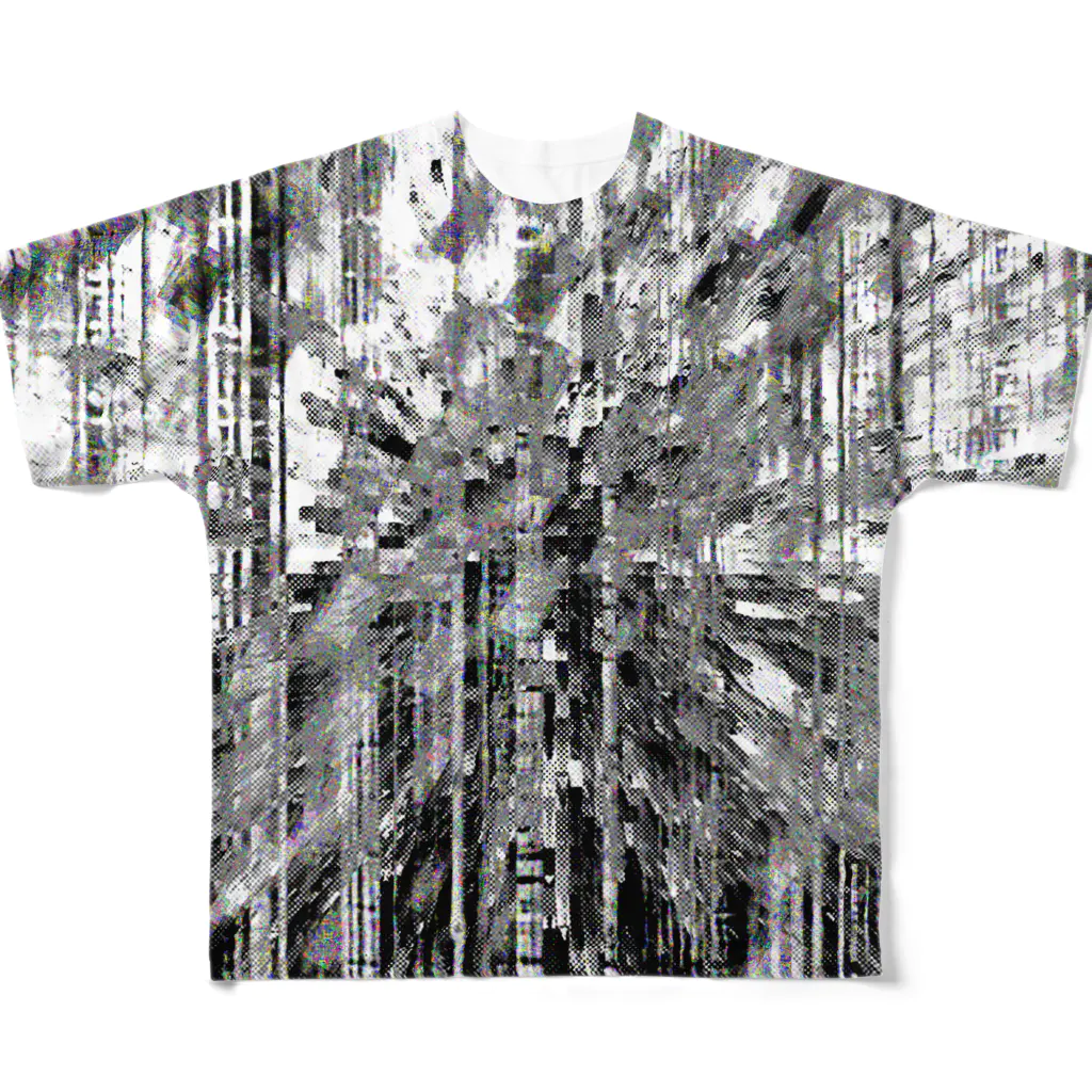 水草の炸裂 All-Over Print T-Shirt