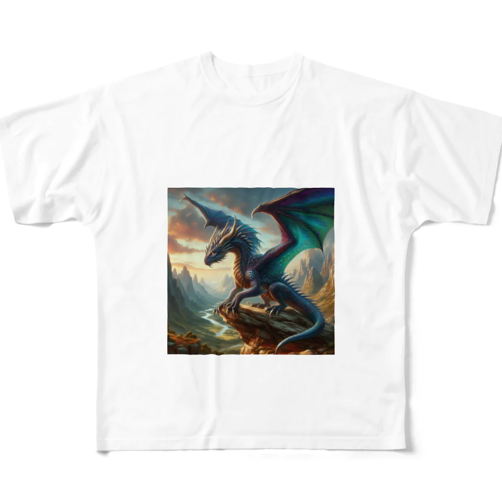 ヤオガミショップの竜の覇者シリーズ フルグラフィックTシャツ