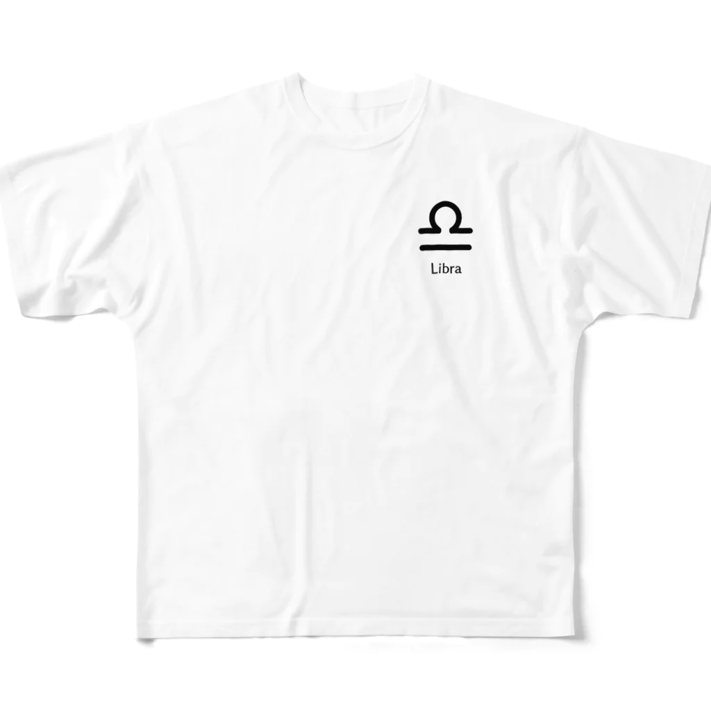 われらちきゅうかぞくのLibra 天秤座 フルグラフィックTシャツ