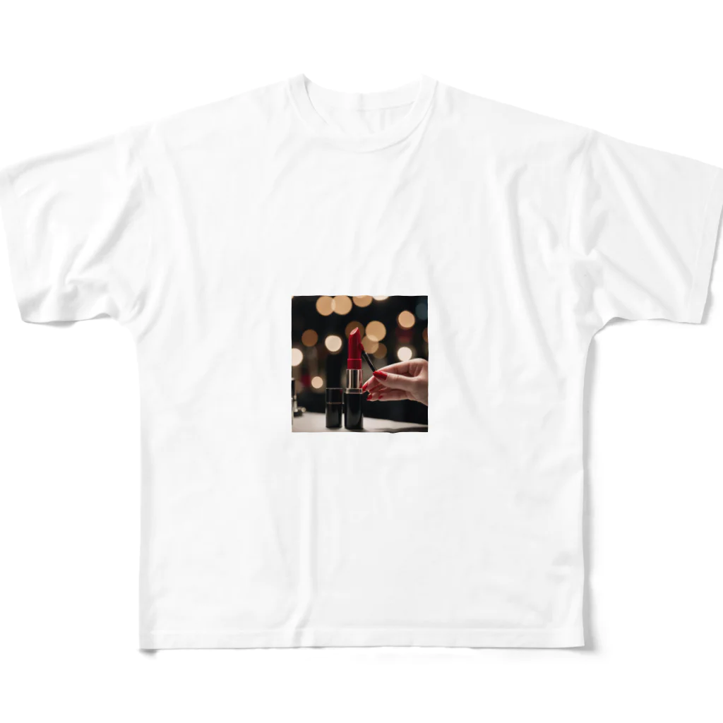 kyuamomoichiのレッドキス All-Over Print T-Shirt