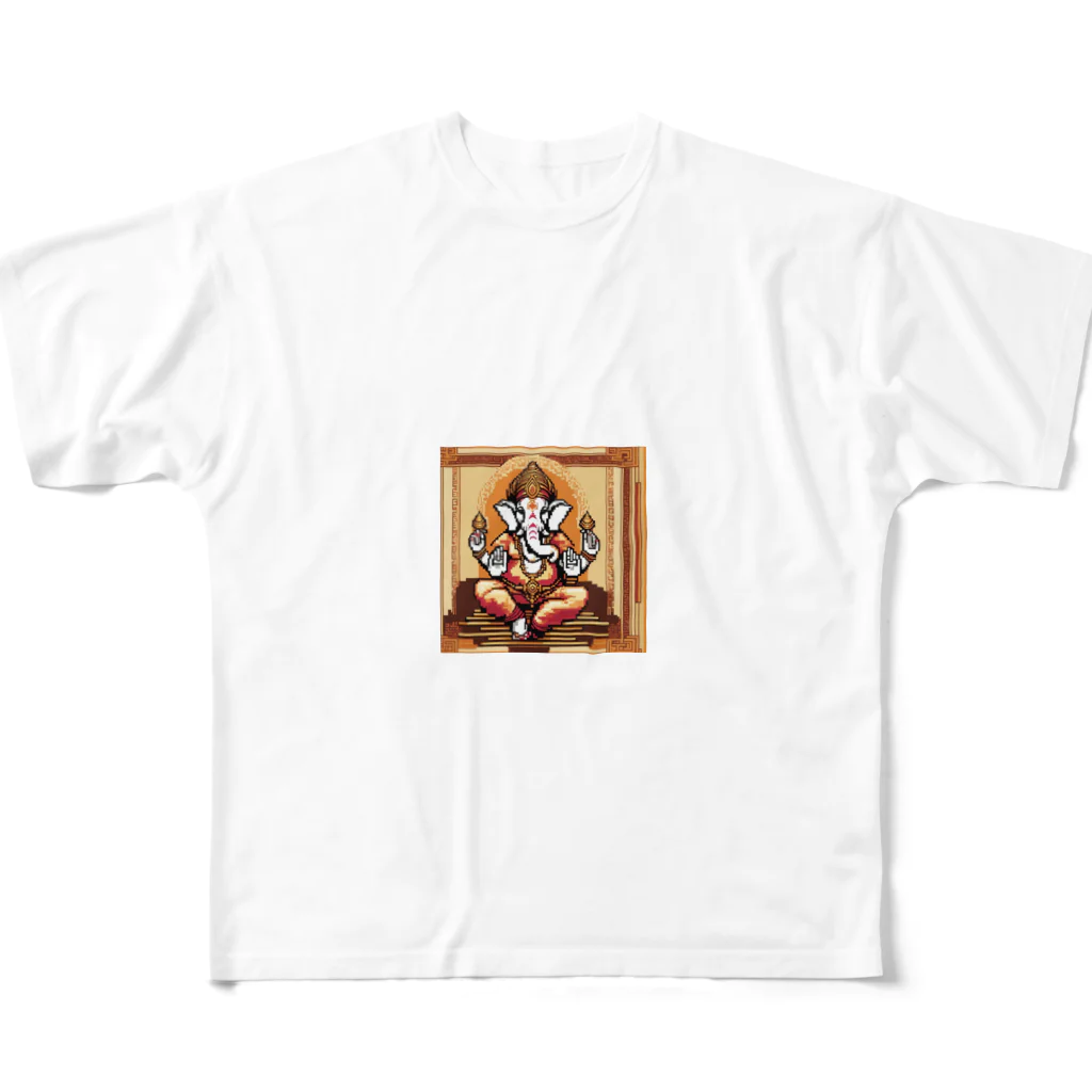 ganeshaの優雅な振る舞いをするガネーシャ All-Over Print T-Shirt