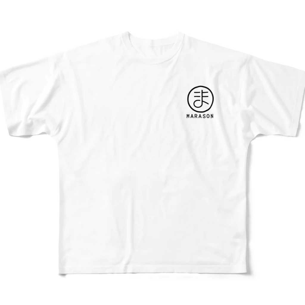 てぃーしゃつ屋のマラソン完走Tシャツ フルグラフィックTシャツ