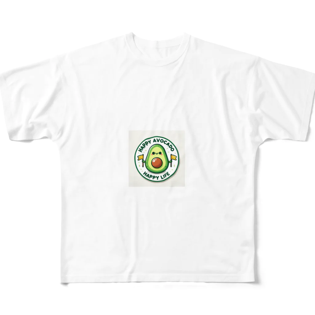 Happy-AvocadoのHappy Avocado 2 フルグラフィックTシャツ