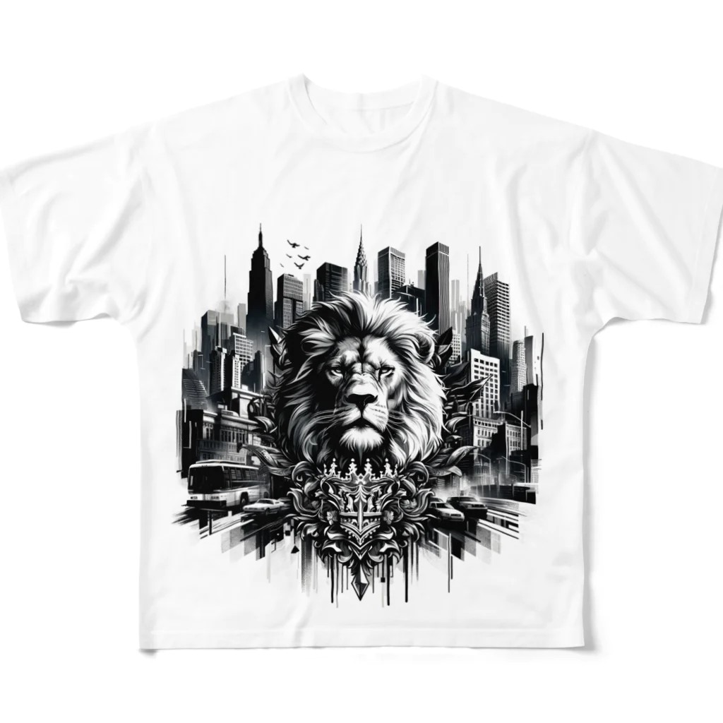 Overdrive Oasis-オーバードライブオアシス-のUrban Jungle Majesty フルグラフィックTシャツ