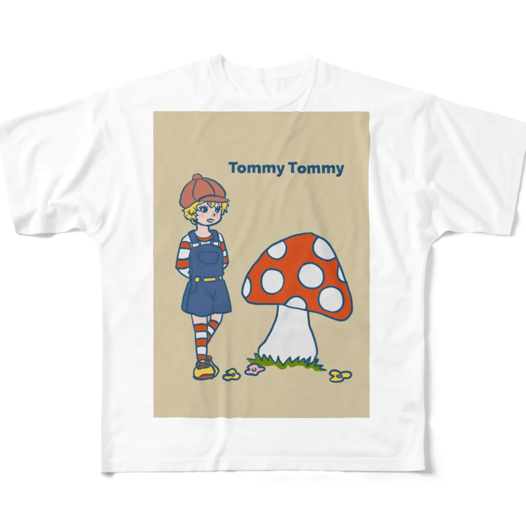 02のTommy Tommy フルグラフィックTシャツ