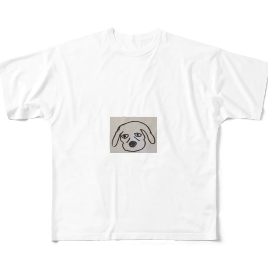 Aflo-の疲れた犬 フルグラフィックTシャツ