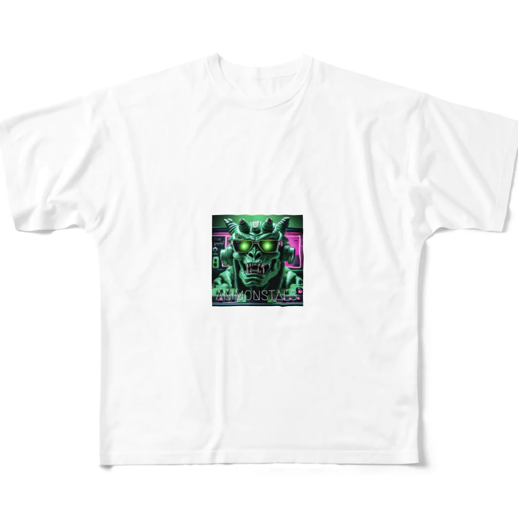 ANIMONSTALSのグリーン・モンスタル@tコックピット All-Over Print T-Shirt