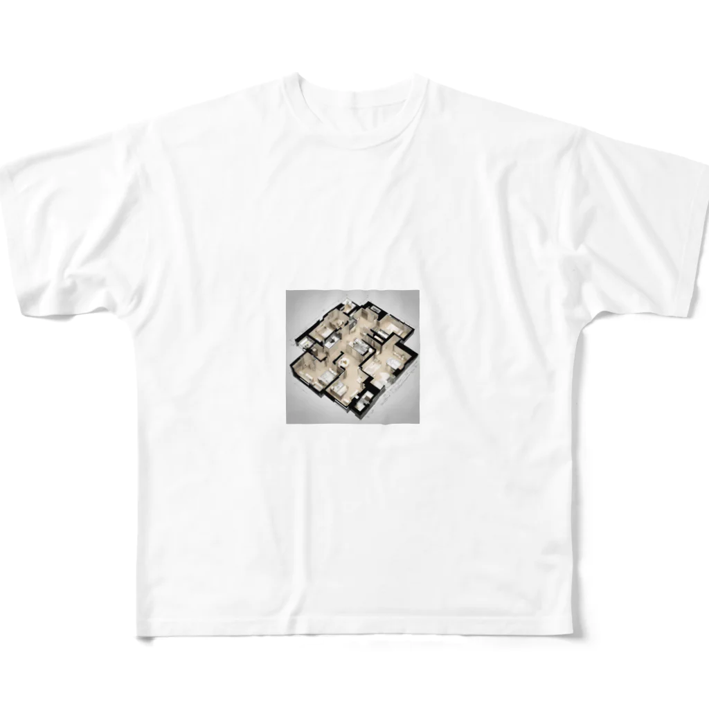 kazuu0529のこれもまた１つの住処 All-Over Print T-Shirt