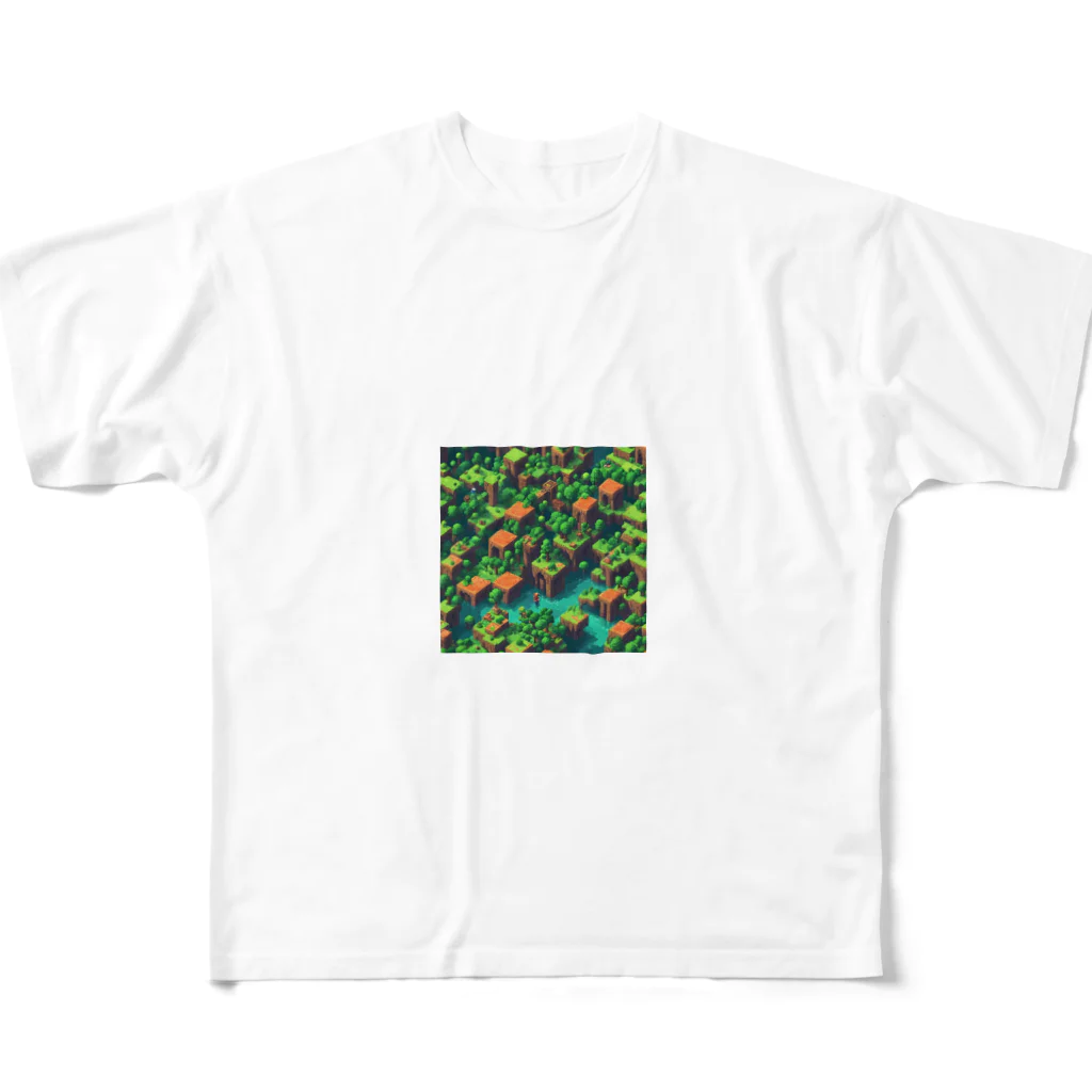 tentetenの森の冒険中 All-Over Print T-Shirt