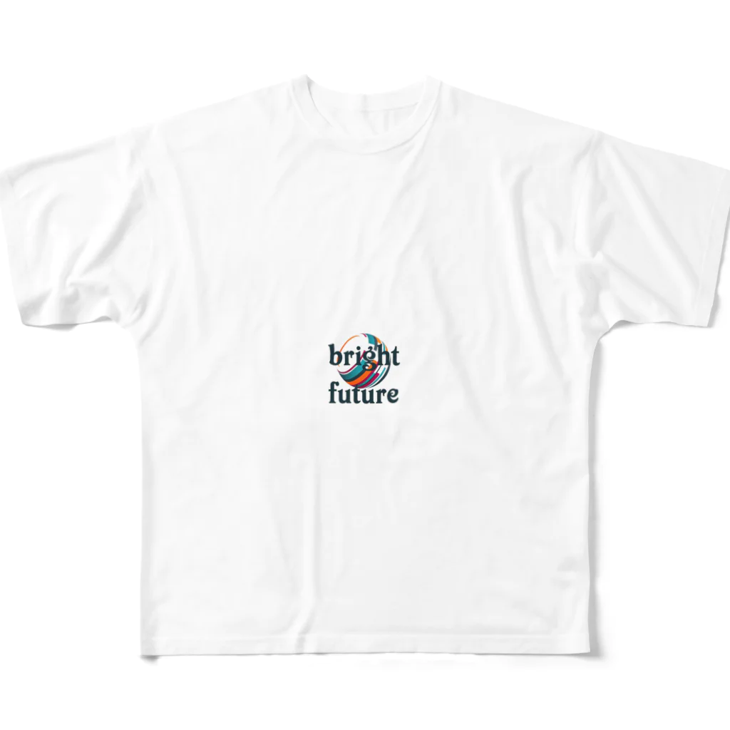 Happy Human のbright future All-Over Print T-Shirt