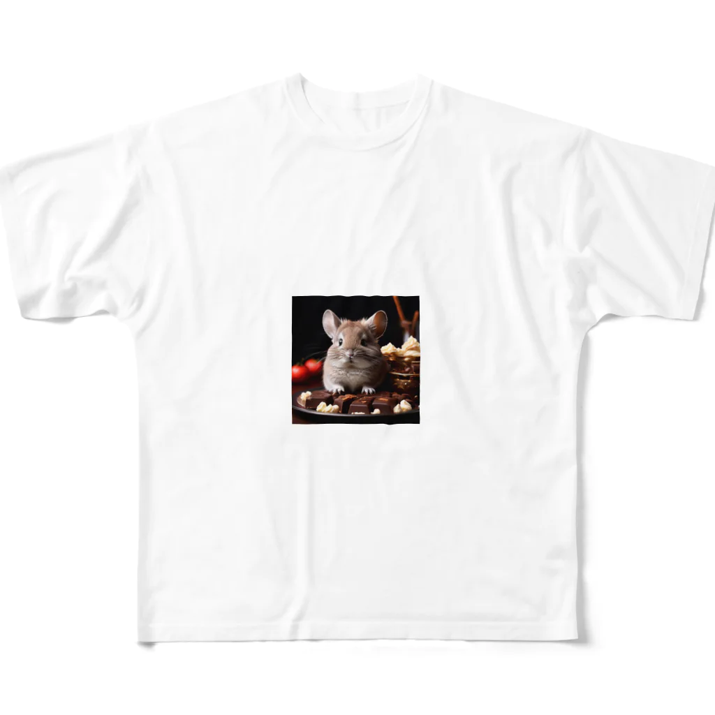 ZeroCreativeのチョコレートチンチラ All-Over Print T-Shirt