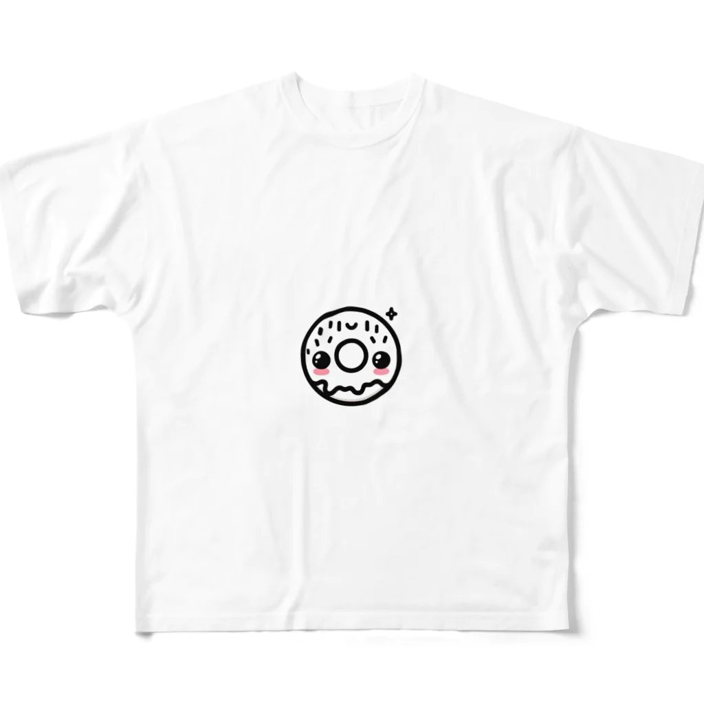 toto444のかわいいどーなつ🍩 フルグラフィックTシャツ