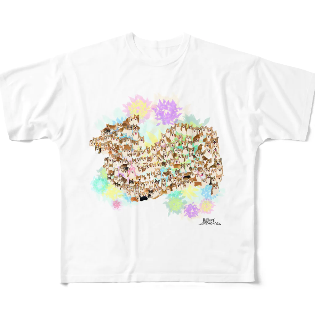 MILO_36のフラッフィだらけ All-Over Print T-Shirt