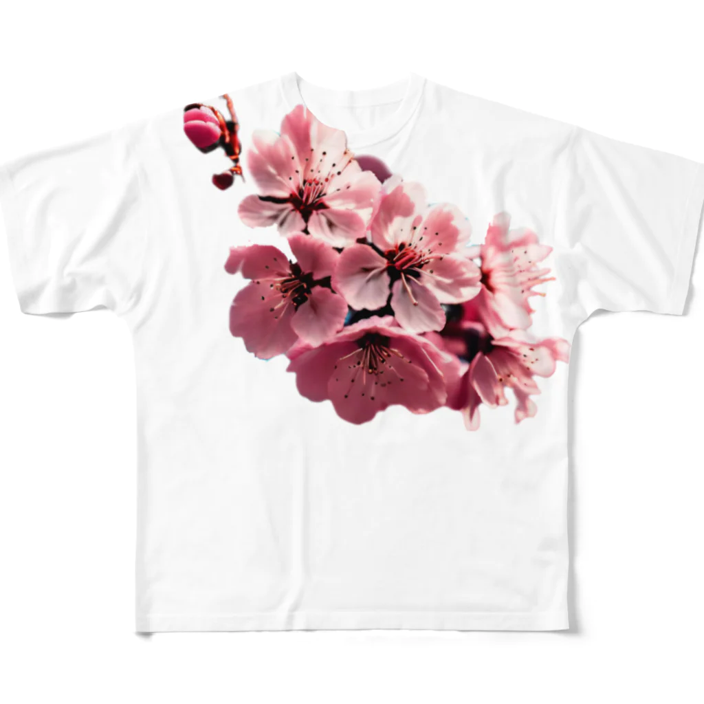 BONNAGOの桜 All-Over Print T-Shirt