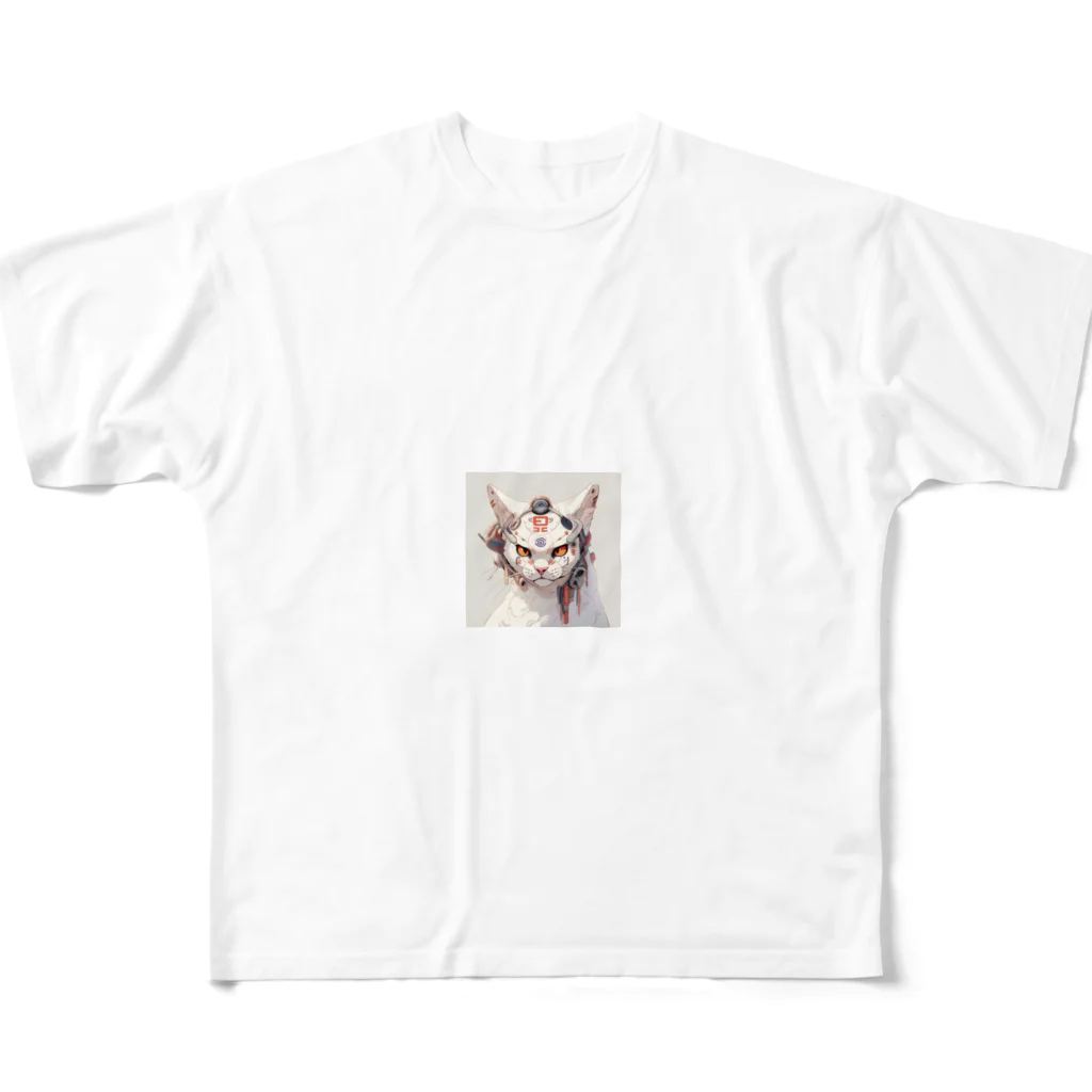 ChatAPのコリア猫 フルグラフィックTシャツ