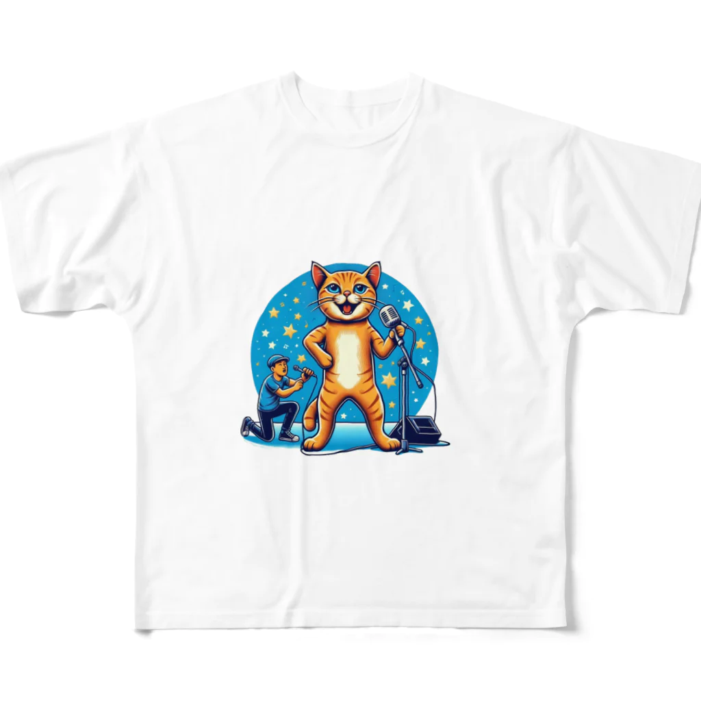 nono_0703のボーカル・ネコ All-Over Print T-Shirt