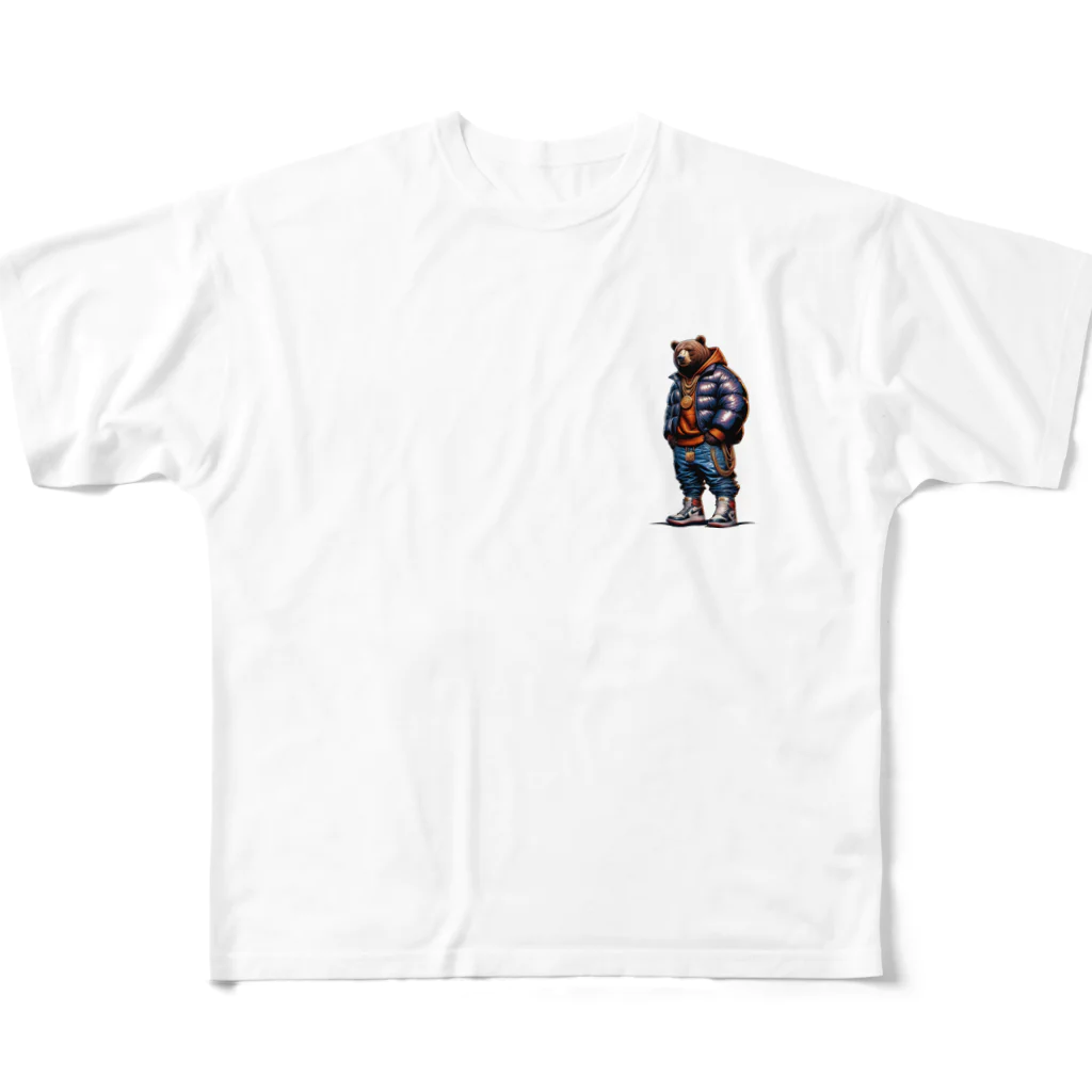 K'ramaのくまH All-Over Print T-Shirt