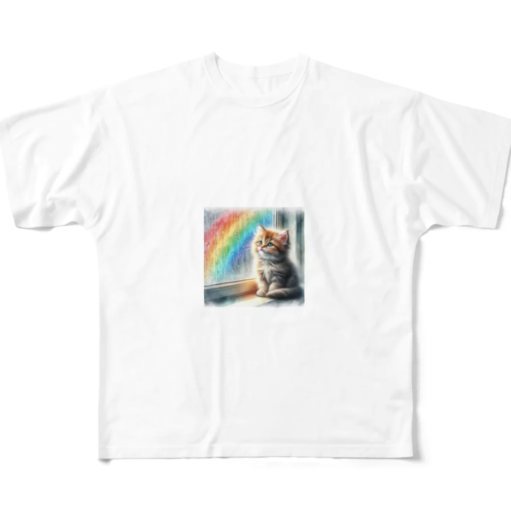 Akiraの猫 All-Over Print T-Shirt