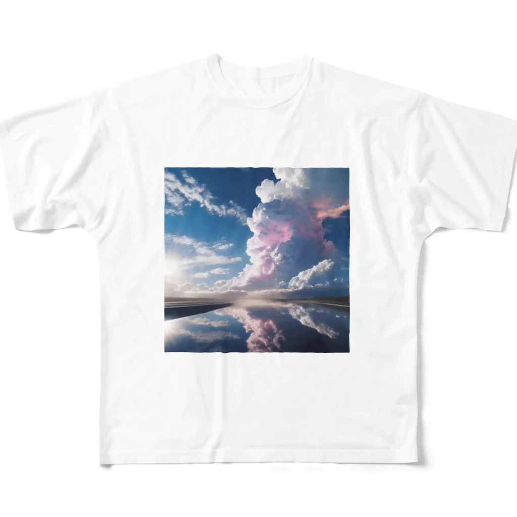 chan-takehaniの天空の鏡  フルグラフィックTシャツ