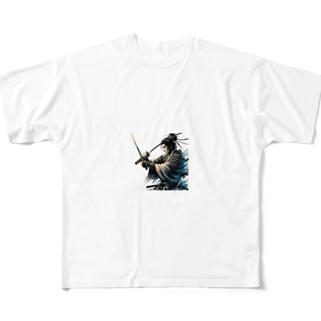 hiroaki75の日本人なら侍好きよね All-Over Print T-Shirt