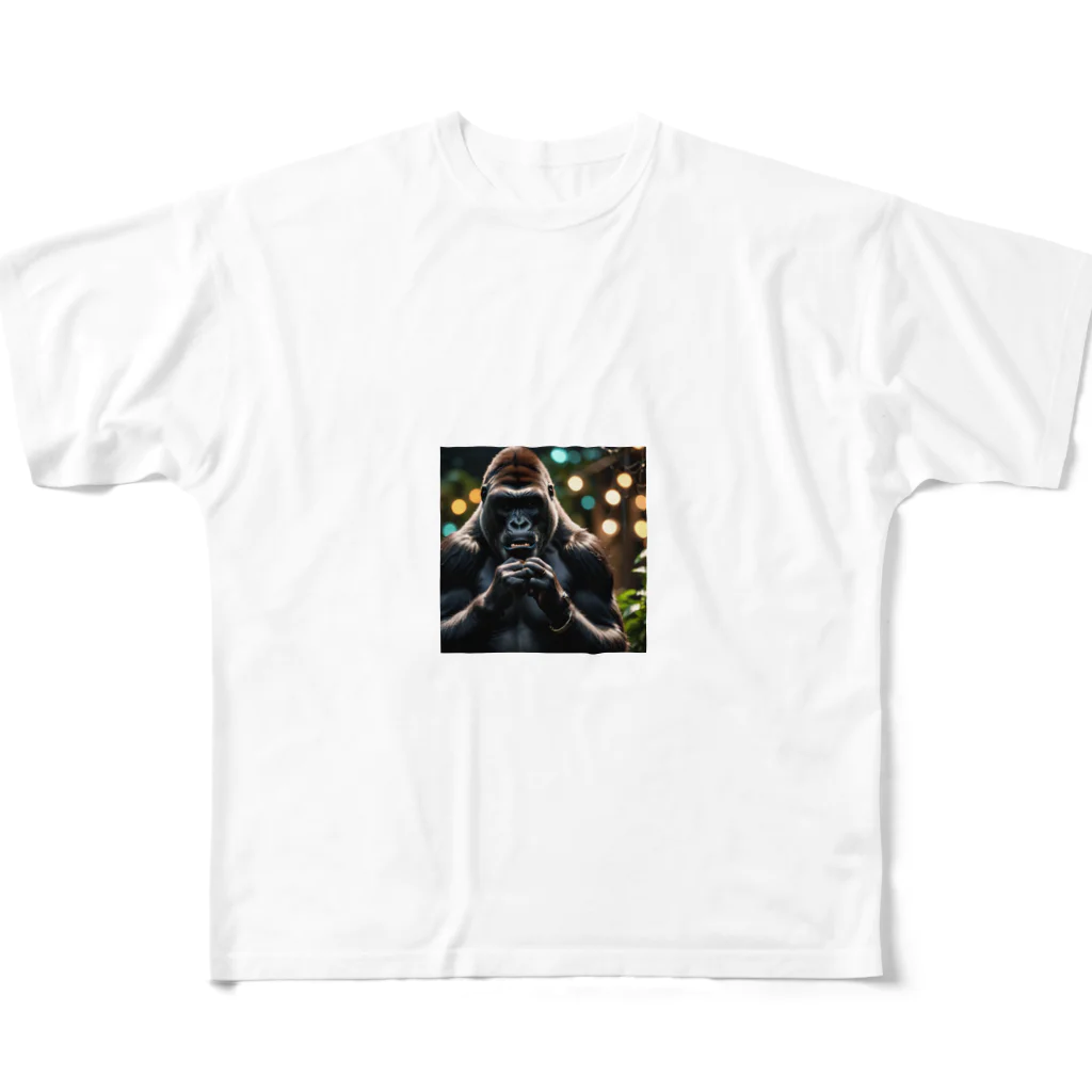fumi_sportsの泣き虫ゴリラ All-Over Print T-Shirt