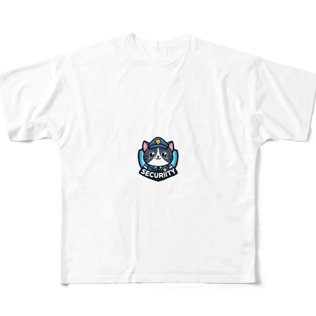 ikeikekeibiのミスターキャットガード All-Over Print T-Shirt