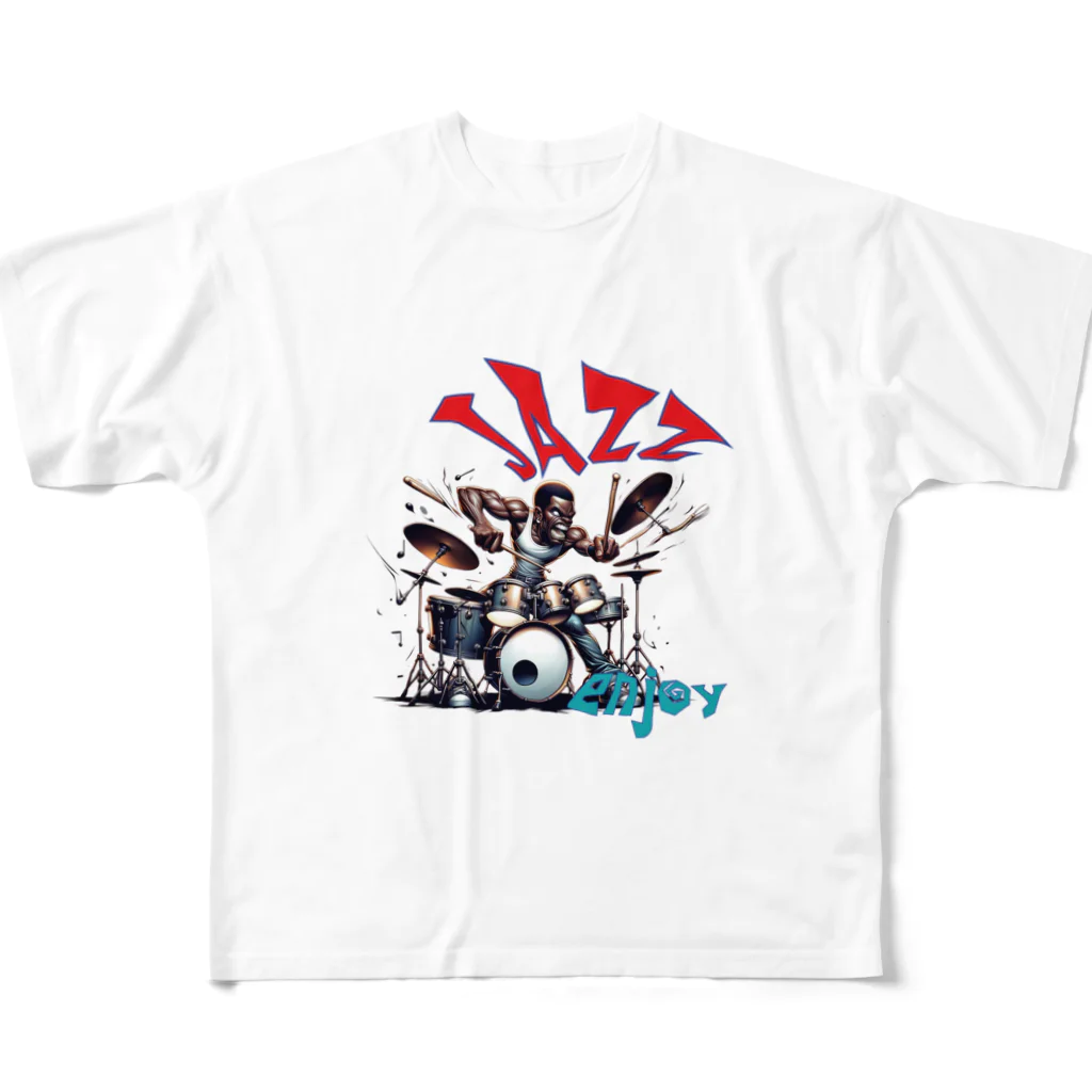 Sachi0625のビート・ブラスト・ドラマー All-Over Print T-Shirt