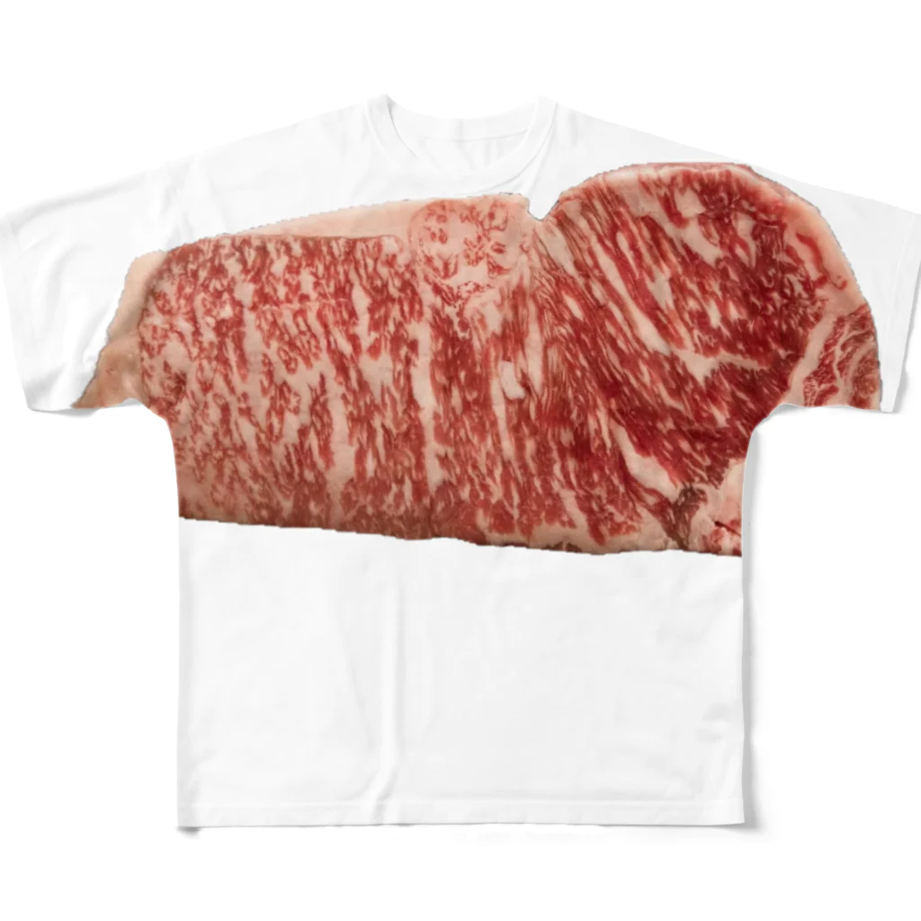 nikunootaniのステーキ派！ フルグラフィックTシャツ