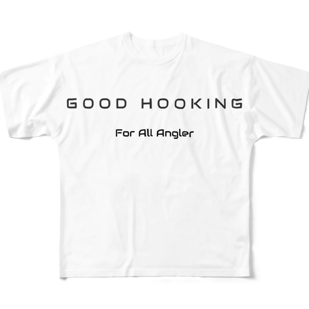 GOOD HOOKING【釣り人のためのWEAR】の【GOOD HOOKING】釣り人のためのWEAR All-Over Print T-Shirt