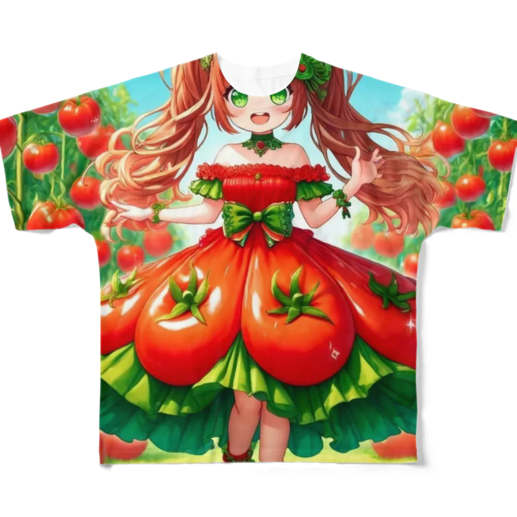 bottaの可愛い、トマト、リコピン All-Over Print T-Shirt