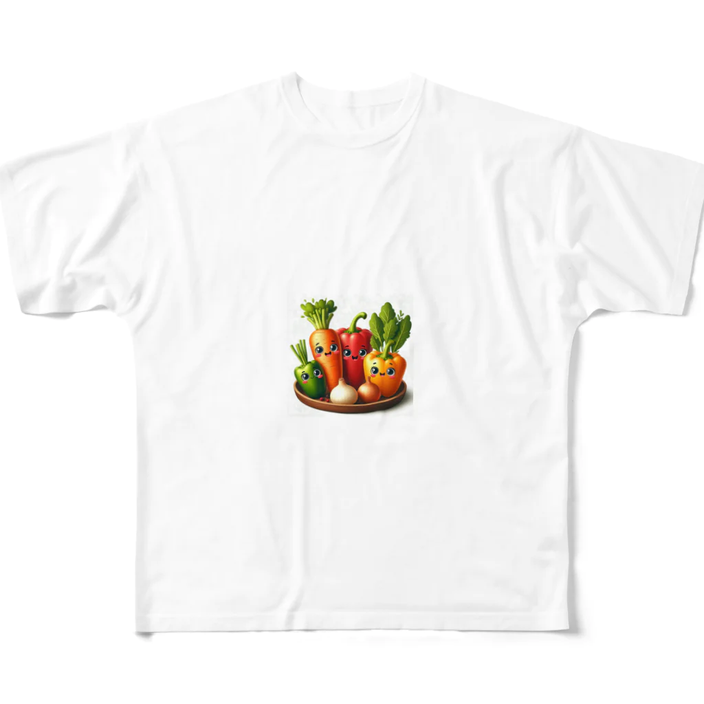 koumeiのベジタらぶ フルグラフィックTシャツ