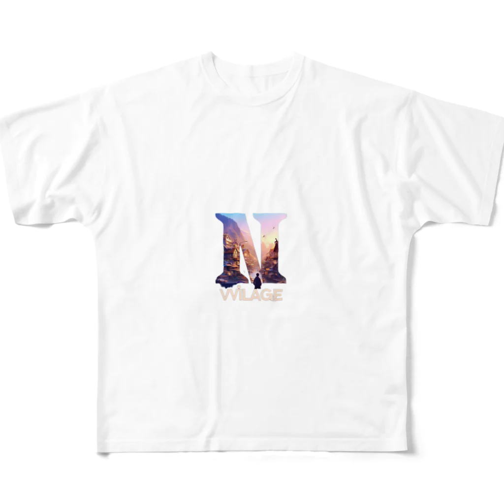 InVillageのvillage フルグラフィックTシャツ