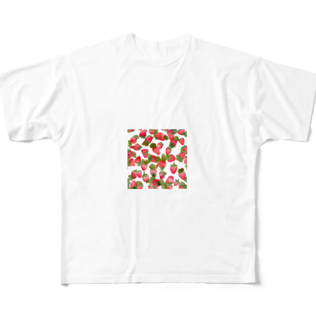 kaoru09のいちご🍓 フルグラフィックTシャツ